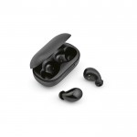Auriculares inalámbricos cómodos y adaptables que van en estuche color negro segunda vista