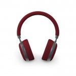 Auriculares sostenibles con cancelación de ruido y 20h de autonomía color burdeos