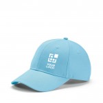 Gorra de algodón reciclado de 6 paneles con hebilla metálica 280 g/m2 vista principal