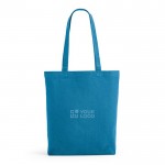 Bolsa de algodón y poliéster reciclado con asas largas 280 g/m2 vista principal