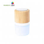 altavoz publicitario bluetooth bambú