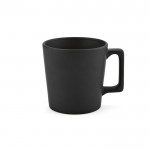 Taza de cerámica con acabado mate disponible en colores vivos 310ml color negro