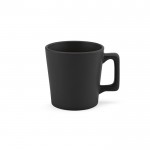 Taza de cerámica con acabado mate disponible en colores vivos 220ml color negro