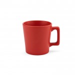 Taza de cerámica con acabado mate disponible en colores vivos 220ml color rojo