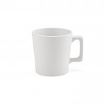 Taza de cerámica con acabado mate disponible en colores vivos 220ml color blanco