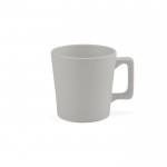 Taza de cerámica con acabado mate disponible en colores vivos 220ml color gris claro