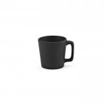 Taza de cerámica con acabado mate disponible en colores vivos 60ml color negro