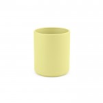 Taza de cerámica con elegante acabado mate sin asas 210ml color amarillo