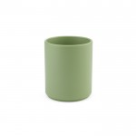 Taza de cerámica con elegante acabado mate sin asas 210ml color verde jaspeado