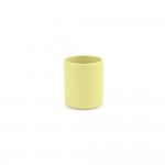 Taza de cerámica con elegante acabado mate sin asas 60ml color amarillo
