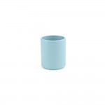 Taza de cerámica con elegante acabado mate sin asas 60ml color azul pastel