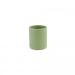 Taza de cerámica con elegante acabado mate sin asas 60ml color verde jaspeado