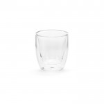 Vaso de vidrio de borosilicato de doble pared y sin asas 60ml color transparente