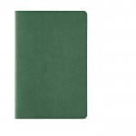 Libreta con cubierta de cartón reciclado A5 hojas a rayas color verde oscuro vista frontal