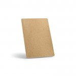 Cuaderno con tapa blanda hecho parcialmente de cáscara de coco A5 color marrón claro