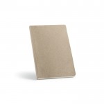 Libreta ecológica con cubierta hecha de lino y tapa blanda A5 color gris claro