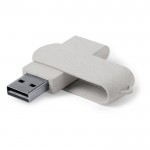 Memoria USB giratoria color beige