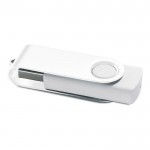 USB giratorio con clip blanco color blanco