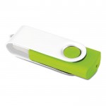USB giratorio con clip blanco color verde
