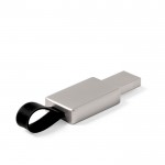 USB metálico con logo iluminado y cinta vista segunda