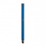Bolígrafo de acero inoxidable reciclado tinta negra Dokumental® color azul quinta vista