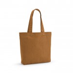 Bolsa de la compra de algodón y poliéster reciclado 220 g/m2 color marrón