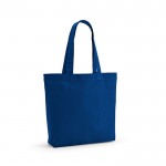 Bolsa de la compra de algodón y poliéster reciclado 220 g/m2 color azul real