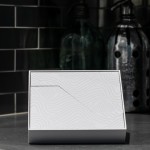 Altavoz portátil impermeable hecho de materiales reciclados tercera vista