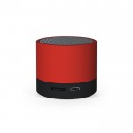 Altavoz portátil de plástico reciclado con batería de 300 mAh color rojo