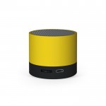 Altavoz portátil de plástico reciclado con batería de 300 mAh color amarillo