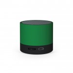 Altavoz portátil de plástico reciclado con batería de 300 mAh color verde