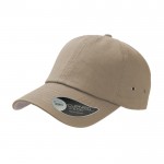 Gorra de béisbol de algodón de sarga con ojales de metal 250 g/m2 color caqui