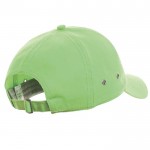 Gorra de béisbol de algodón de sarga con ojales de metal 250 g/m2 color verde claro vista 1
