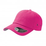 Gorra de béisbol de algodón de sarga con ojales de metal 250 g/m2 color rosa