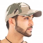 Gorra de béisbol de algodón de sarga con ojales de metal 250 g/m2 color camouflage vista 1