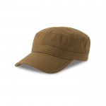 Gorra de algodón de estilo militar con cierre de velcro 215 g/m2