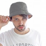 Gorro de pescador reversible de poliéster con interior de color