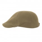 Boina de estilo retro de algodón reciclado y orgánico de 260 g/m2 color caqui