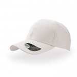 Gorra de béisbol en sarga de algodón con cierre de velcro color blanco