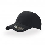 Gorra de béisbol en sarga de algodón con cierre de velcro color negro vista 11