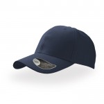 Gorra de béisbol en sarga de algodón con cierre de velcro color azul marino