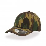 Gorra de béisbol en sarga de algodón con cierre de velcro color camouflage