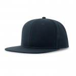 Gorra infantil de poliéster reciclado con visera plana 300 g/m2 color azul marino