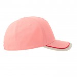 Gorra para niños de algodón orgánico de tipo béisbol de 260 g/m2 color rosa claro