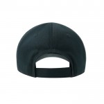 Gorra para niños de algodón orgánico de tipo béisbol de 260 g/m2 color azul marino vista detalle 2
