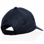Gorra de algodón para niños de 5 paneles y cierre con velcro color azul marino vista 1