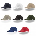 Gorra de sarga de algodón cepillado con cierre trasero de hebilla vista 1