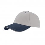 Gorra de algodón de tamaño único con cierre de hebilla 250 g/m2