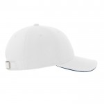 Gorra de algodón de tamaño único con cierre de hebilla 250 g/m2