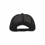 Gorra de poliéster con visera curvada y acolchada de 80 g/m2 color blanco/negro vista 1